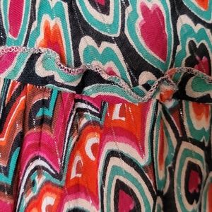 Maxi bright patterned skirt